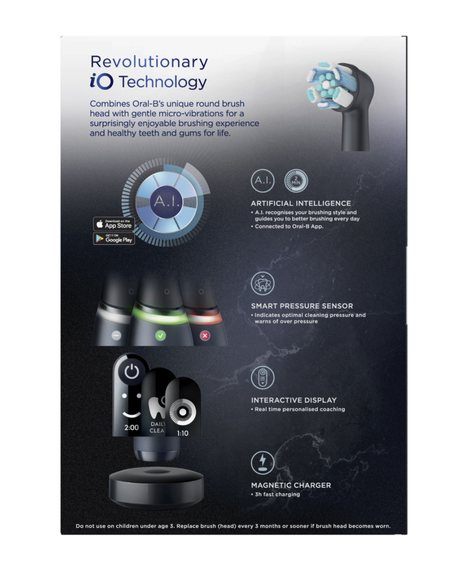 iO7 Electric Toothbrush - Black