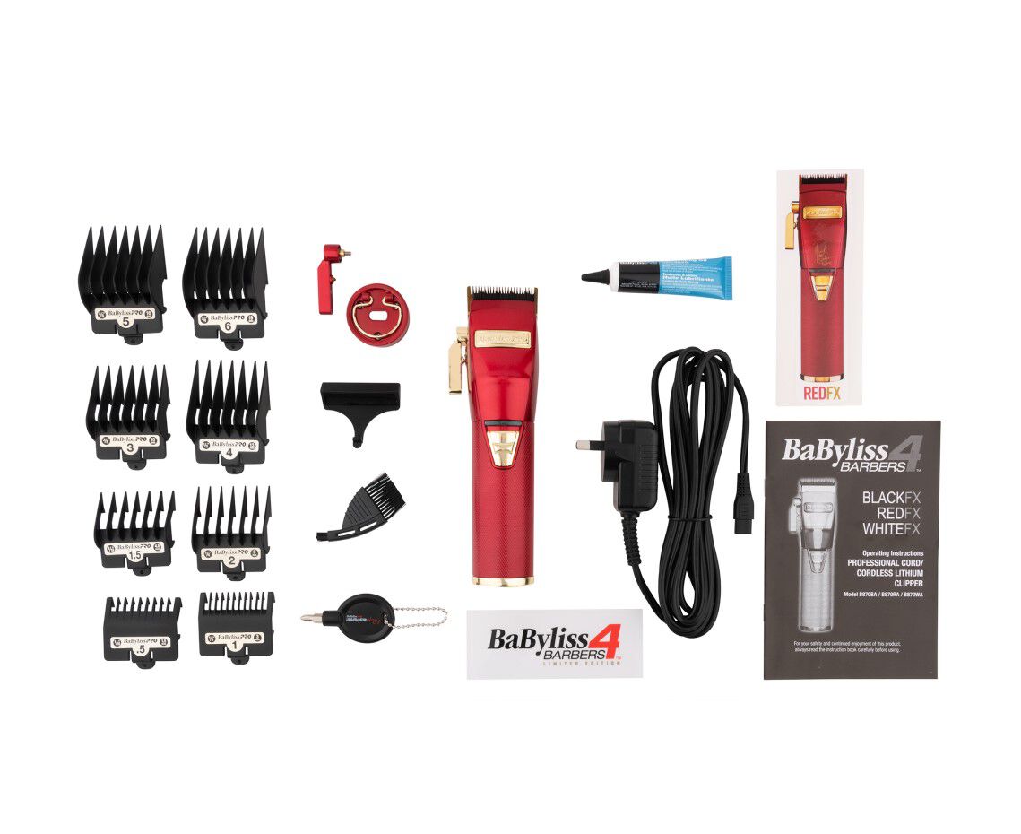 BaByliss Pro | FX Lithium Clipper - Red | Shaver Shop