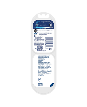 iO Clean & Gum Protect Brush Head Refills 4 Pack - Black