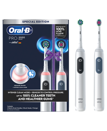 Pro 5000 Electric Toothbrush Dual Handle Pack