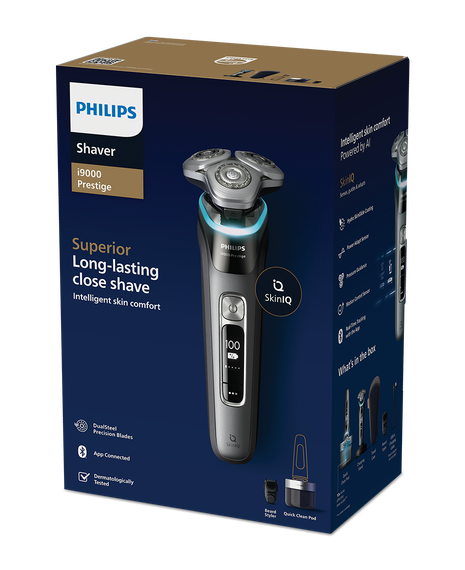 Series i9000 Prestige Wet & Dry Electric Shaver with Quick Clean Pod