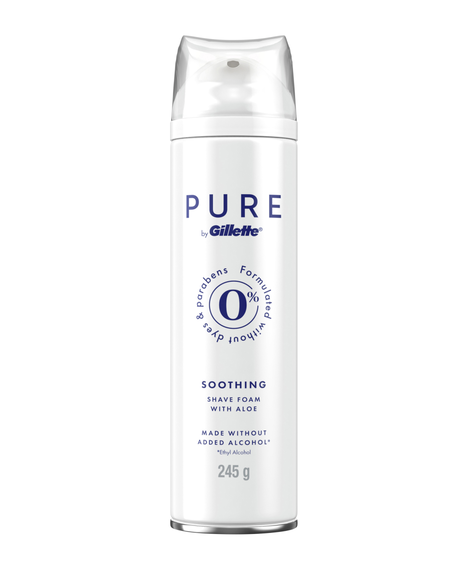 Pure Soothing Shave Foam White Aloe 245g
