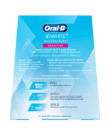 3DWhite Whitestrips Sensitive - 14 Teeth Whitening Treatments