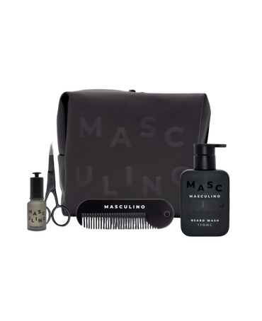 Beard Care Arsenal with Wash 170mL, Balm 65mL, Oil 30mL, Scissors & Comb