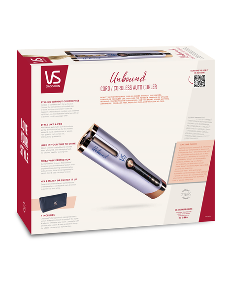 Unbound Cord/Cordless Auto Hair Curler