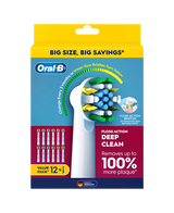 Floss Action Deep Clean Brush Head Refills 12 Pack