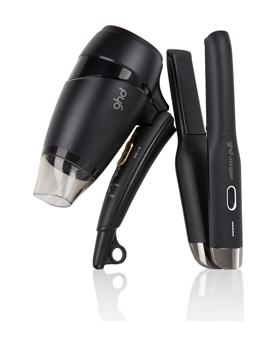 Geepas 3in1 hair dryer hair curler hair straightener combo set