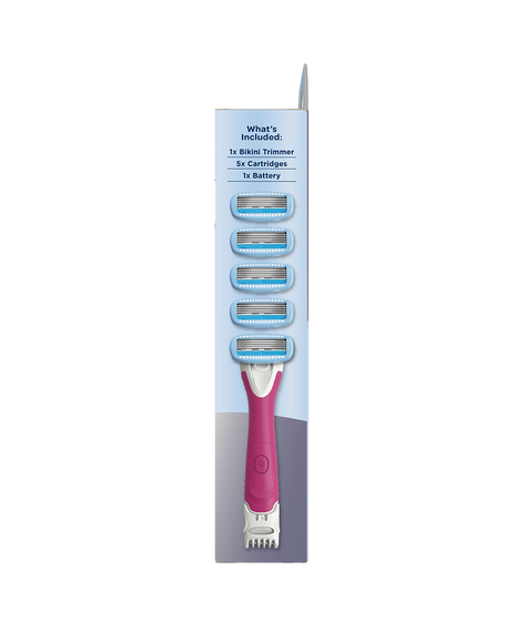 Silk Salon Trimmer & Razor + 5 Refills
