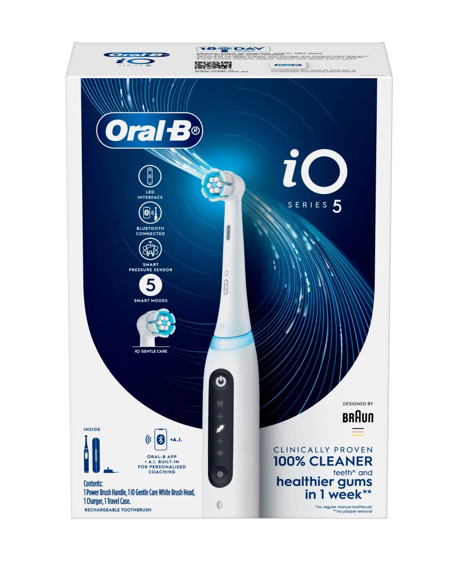Oral-B | iO5 Electric Toothbrush - White | Shaver Shop