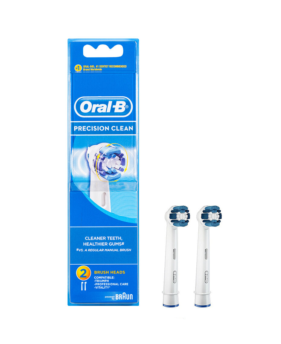 OralB OralB Precision Clean Toothbrush Brush Head Refills 2 Pack