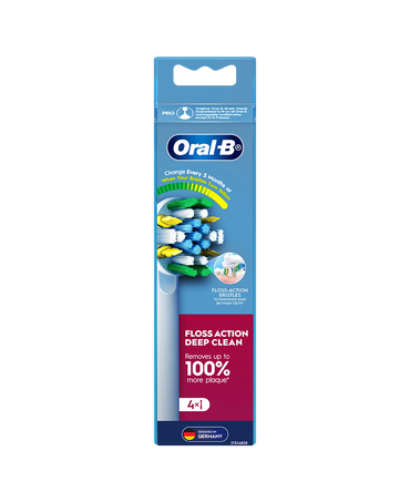 Floss Action Deep Clean Brush Head Refills 4 Pack