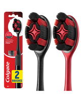 Optic White Pro Series Charcoal Manual Toothbrush 2 Pack