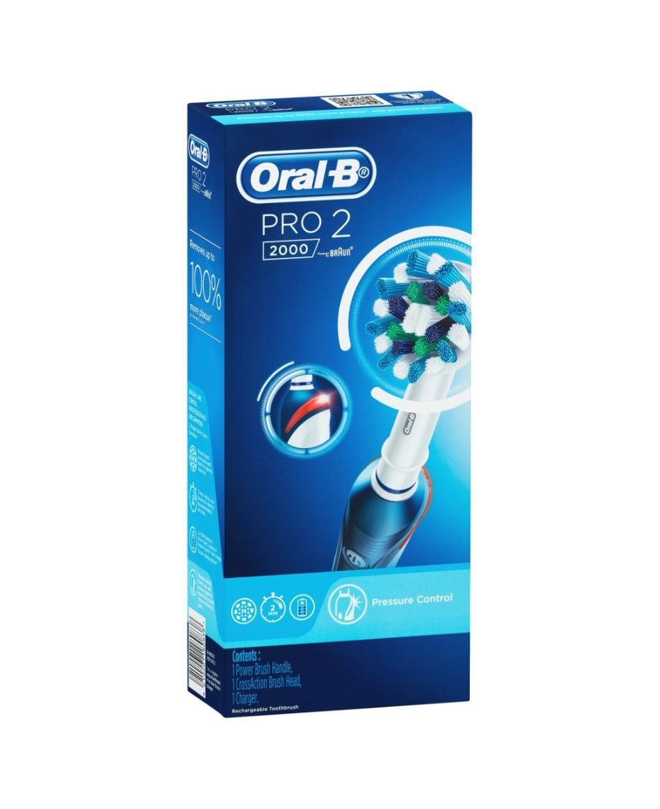 Oral-B | Pro 2 2000 Electric Toothbrush - Dark Blue | Shaver Shop