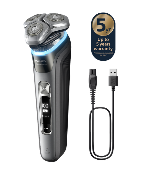 Series i9000 Prestige Wet & Dry Electric Shaver with Quick Clean Pod