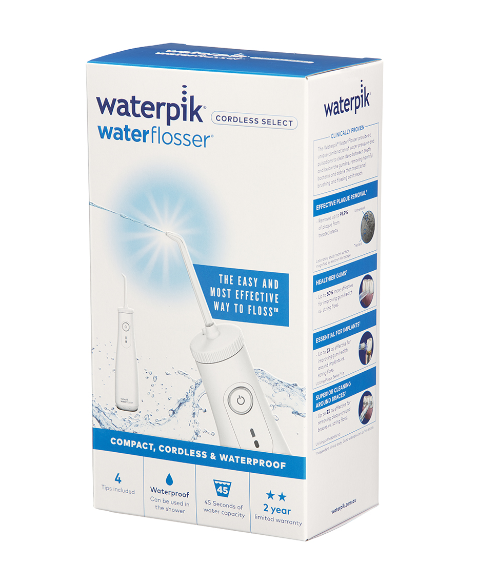 Waterpik Cordless Select Water Flosser White Shaver Shop
