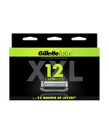 GilletteLabs with Exfoliating Bar Replacement Blade Refills 12 Pack