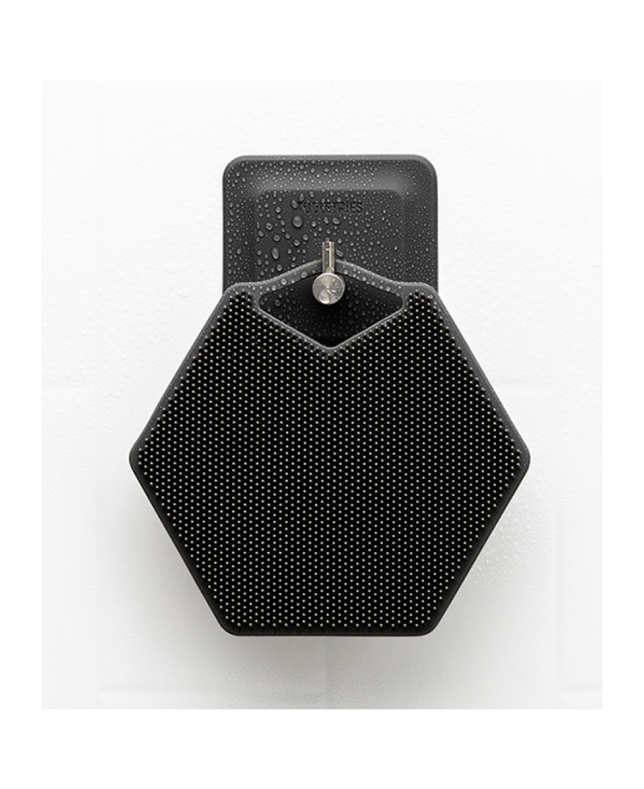 Body Scrubber &amp; Hook | Charcoal