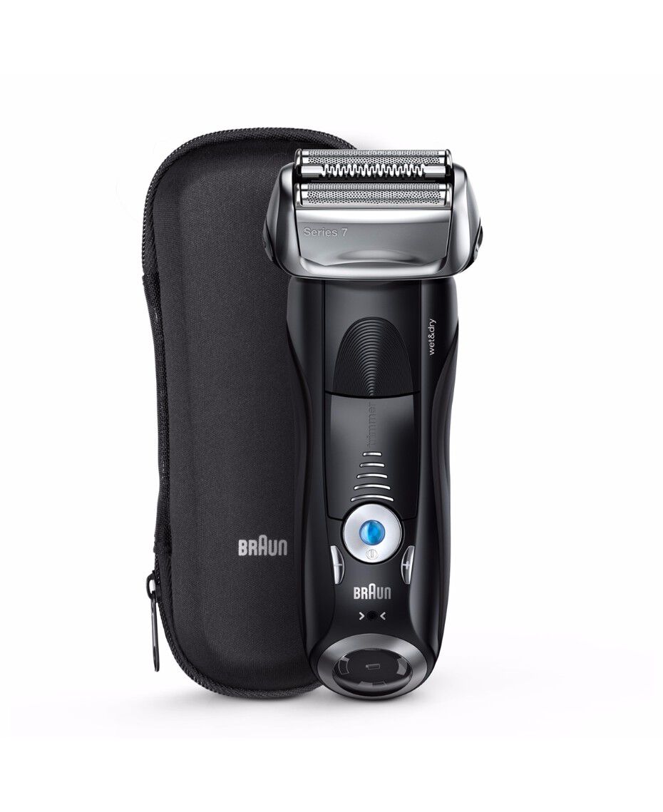 braun series 7 wet dry electric shaver black plus travel case shaver shop