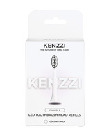 LED Whitening Replacement Brush Head Refills 2 Pack - Coconut Milk