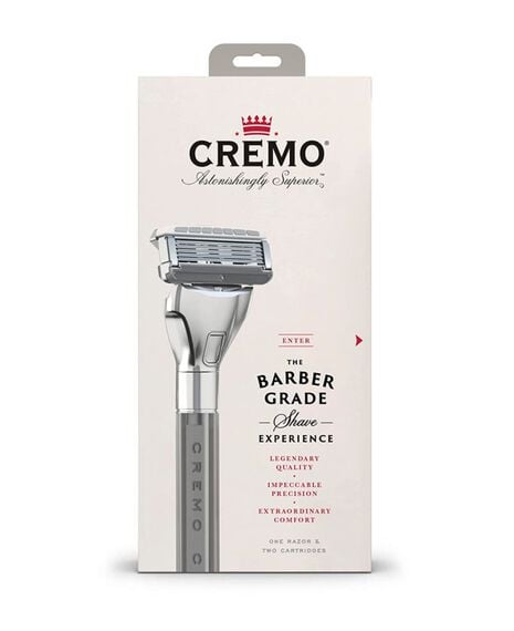 Barber Grade Razor with Blade Refills 2 Pack