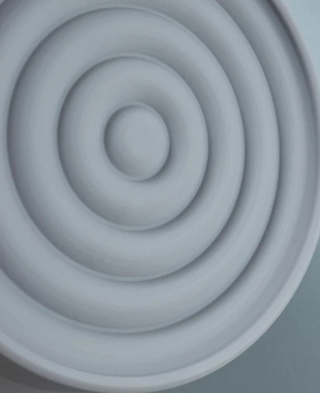 Collapsible Silicone Shaving Bowl - Grey