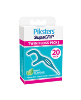SupaGRIP Twin Floss Picks 20 Pack - Mint