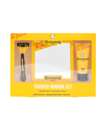 Shaving Essentials Set with Shower Mirror & Disposable Razor