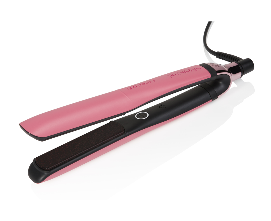 ghd® limited edition platinum+ hair straightener in rose pink
