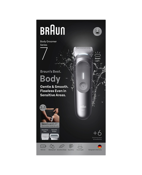 Series 7 Waterproof Body Groomer with 6 Grooming Tools & Accessories