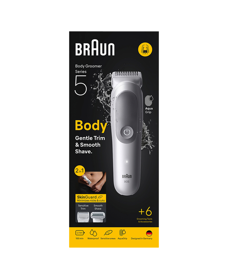 Series 5 Waterproof Body Groomer with 6 Grooming Tools & Accessories