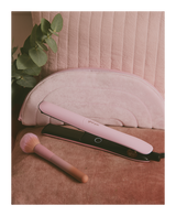 gold professional hair straightener in pink sorbet - limited edition