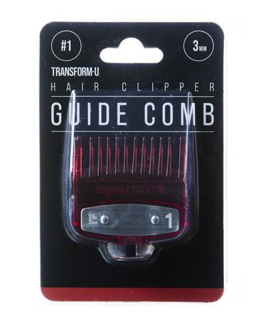 Hair Clipper Guide Comb #1 - 3MM - Red