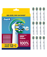 Floss Action Deep Clean Brush Head Refills 12 Pack