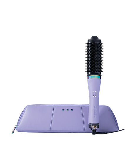 duet blowdry 2 in 1 hair dryer brush in galactic lilac - limited edition