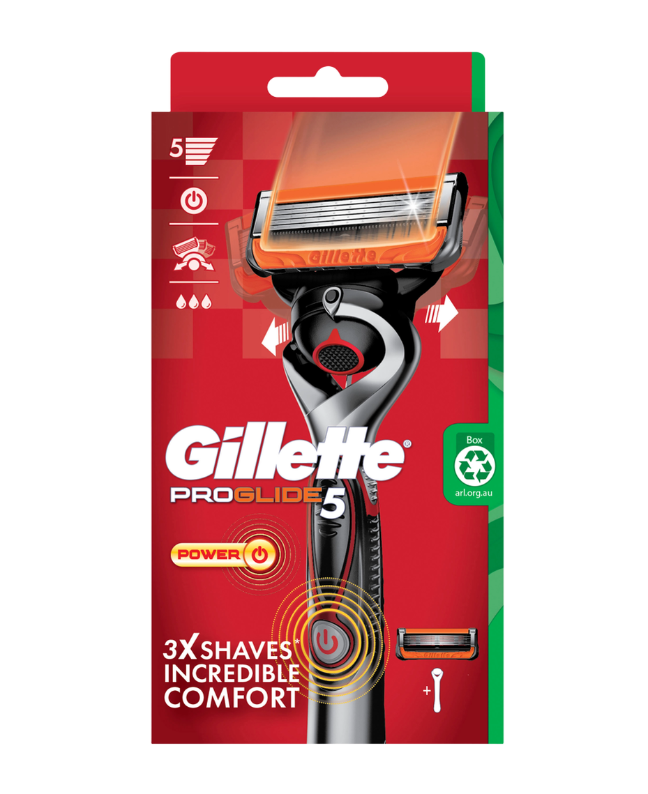 Gillete Razor Red Gillette | ProGlide5 Power Red FlexBall Razor | Shaver Shop
