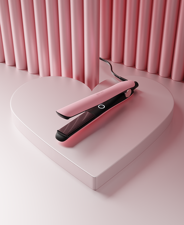 Gold Hair Straightener in Dusted Pink - Limited Edition