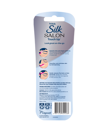 Hydro Silk Touch-Up Multipurpose Exfoliating Facial Razor and Eyebrow Shaper - 3 pack