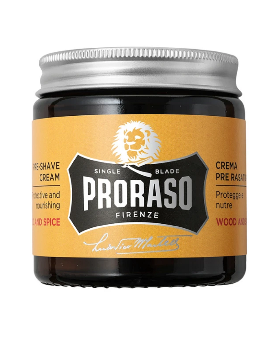 Proraso PreShave Cream Wood & Spice 100mL Shaver Shop