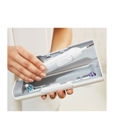 Genius 9000 Electric Toothbrush with 3 Replacement Heads & Smart Travel Case, White