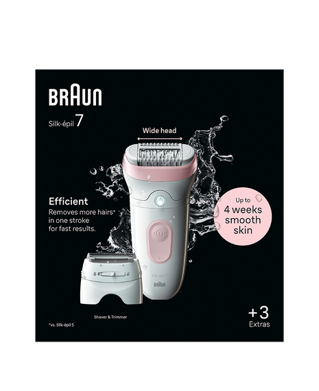 Silk-épil 7 Epilator with 3 Extras