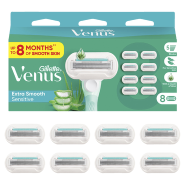 Extra Smooth Sensitive Razor Blades Refill 8 Pack