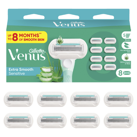 Extra Smooth Sensitive Razor Blades Refill 8 Pack