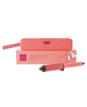 Chronos Curve Max Wand Hair Curler in Candy Coral - Limited Edition