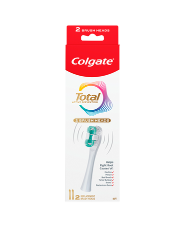 Total Active Protection Powered Brush Head Refills 2 Pack