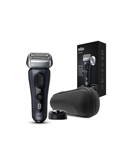 Series 8 Latest Generation Wet & Dry Electric Shaver with Charging Stand and Fabric Travel Case