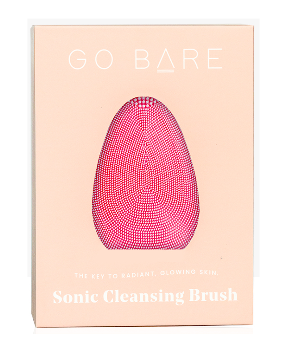 Go Bare Sonic Cleansing Brush Pink Shaver Shop