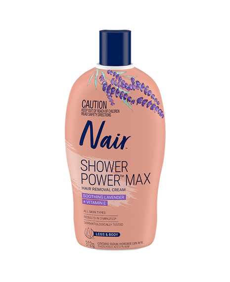 Legs & Body Shower Power Max Hair Removal Cream - 312g