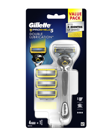Gillette | Fusion5 Proshield Flexball Razor with Blades Refill 2 Pack ...