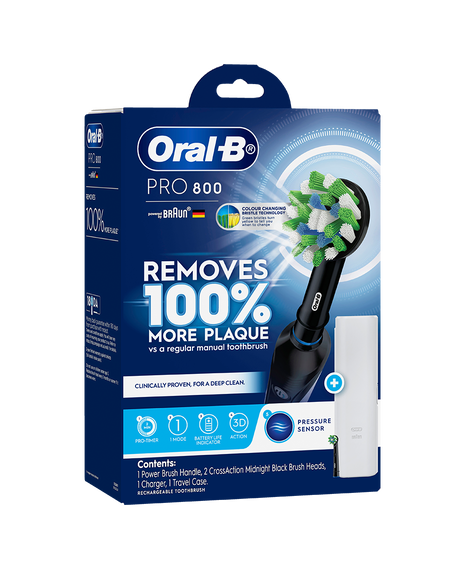 Pro 800 Electric Toothbrush with Travel Case - Black