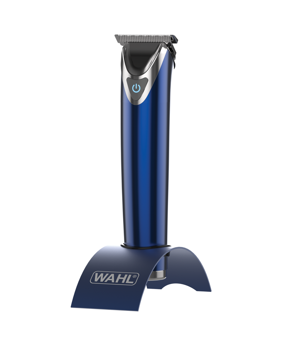 Wahl Stainless Steel Lithium ion Trimmer Blue Shaver Shop